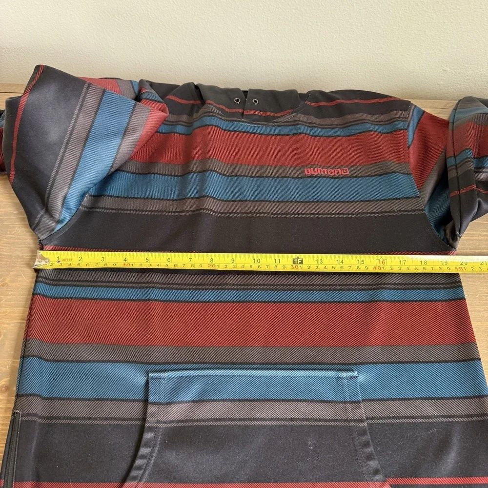 Burton Men's‎ Medium Striped Pullover Hoodie Sweatshirt Pocket